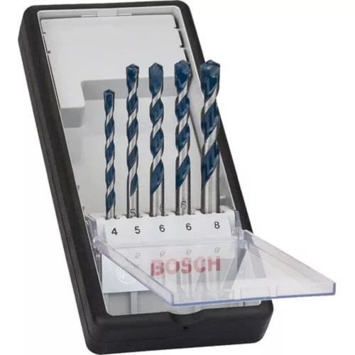 Jogo Broca Com 5 Peças Concreto 4,0-8,0mm CYL-5 Bosch