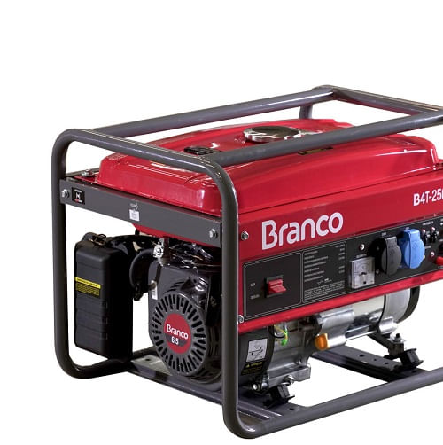 Gerador de Energia á Gasolina Branco 2.20KVA 220V Partida Manual Sem Escova