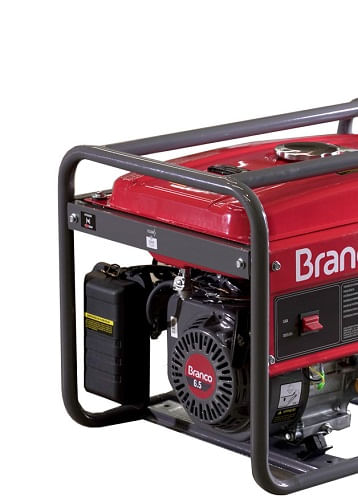 Gerador de Energia á Gasolina Branco 2.20KVA 220V Partida Manual Sem Escova