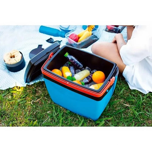 Caixa Térmica 26L Azul C/Laranja Mor