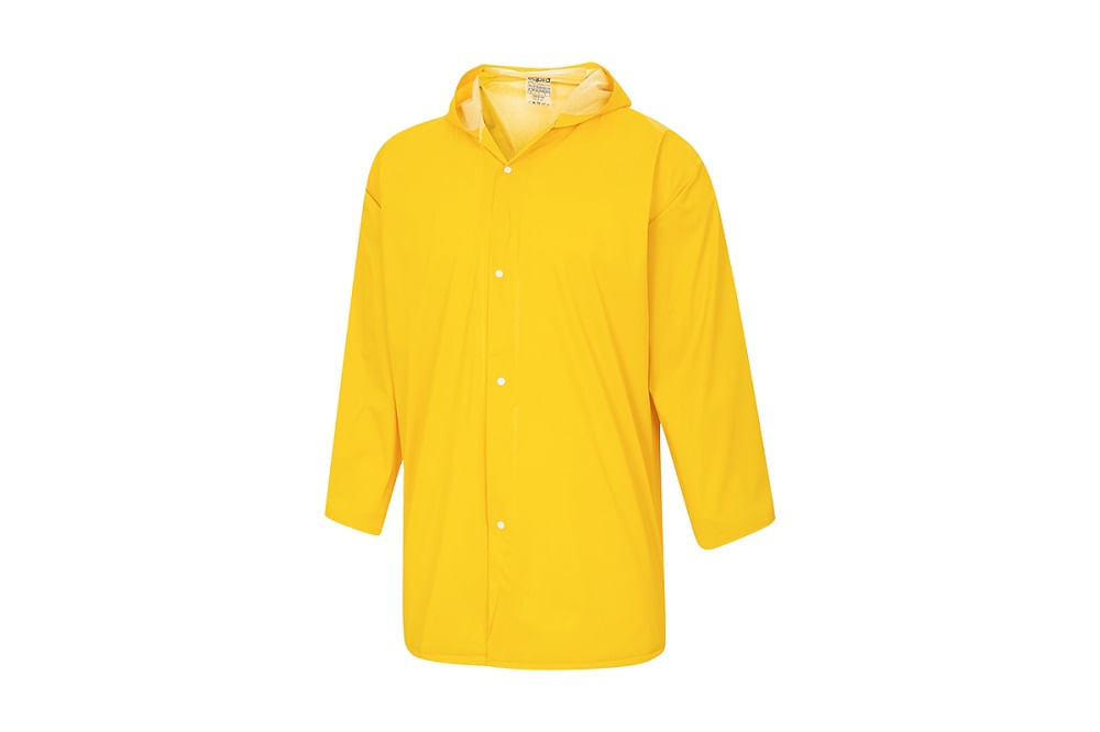 Capa Impermeavel Pvc Amarelo M Com Forro Deltaplus CA31413