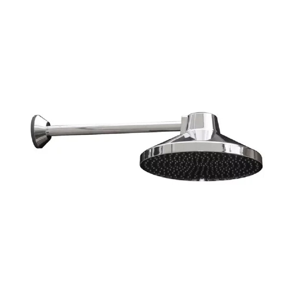 Chuveiro Plástico Fixo 6'' Cromado Franmig 501