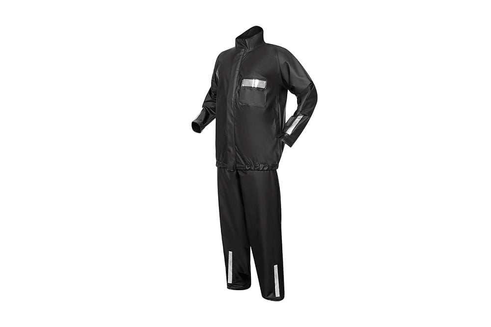 Conjunto Para Motoqueiro Pvc P Preto Motoboy Deltaplus