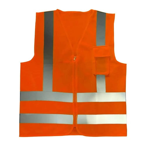Colete Refletor Tipo Jaqueta 1 Bolso G Laranja T-2 TP Volk