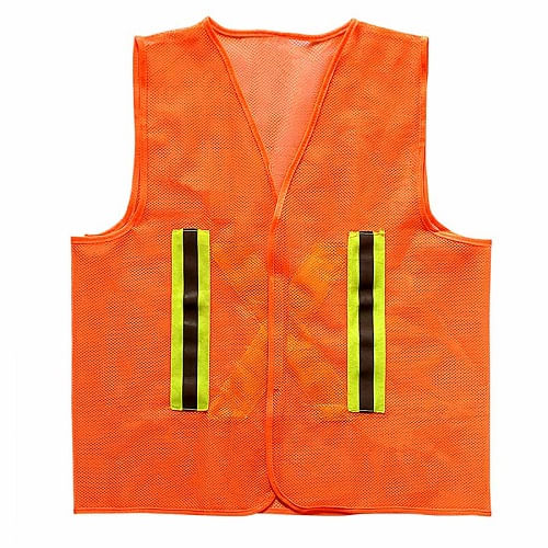 Colete Refletor Tipo Jaqueta Sem/Bolso G Laranja T-2 TT Volk