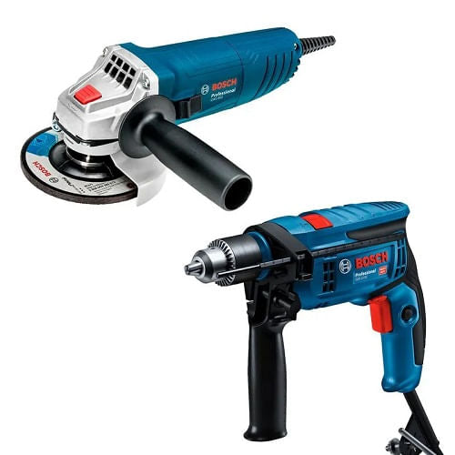 Combo Furadeira+Esmerilhadeira GSB13RE750W+GWS850W Bosch