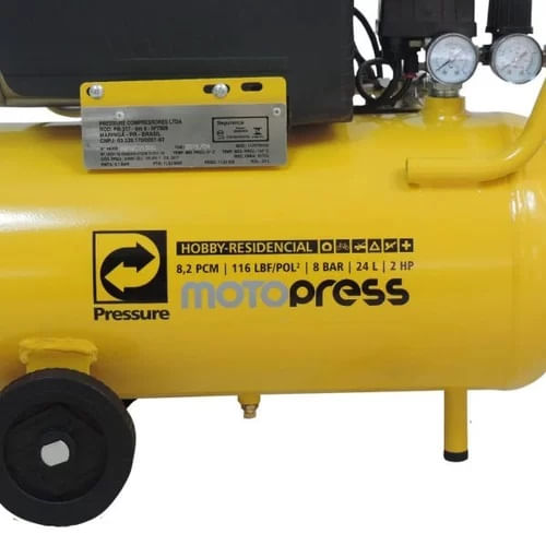 Compressor de Ar Pressure Hobby PCM- 08,2 24L Motopress