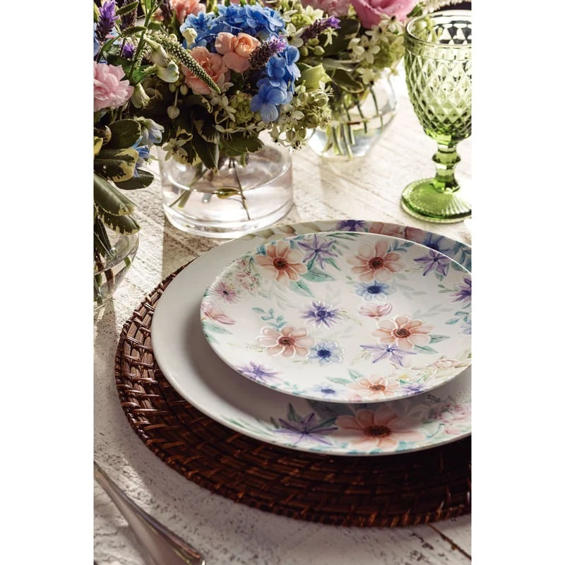 Jogo de Jantar Porcelanato Floratta 20Pçs Tramontina