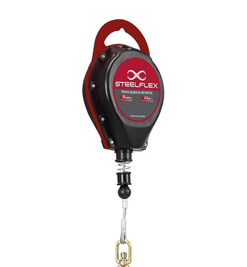 Trava-Queda Retratil Com Fita 25MM 3,5M STEELFLEX