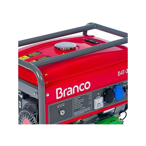 Gerador á Energia Branco á Gasolina 3.50KVA 220V 7,0CV