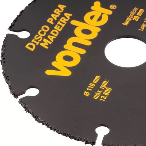 Disco De Corte Para Madeira 110mm DMV 110 Vonder