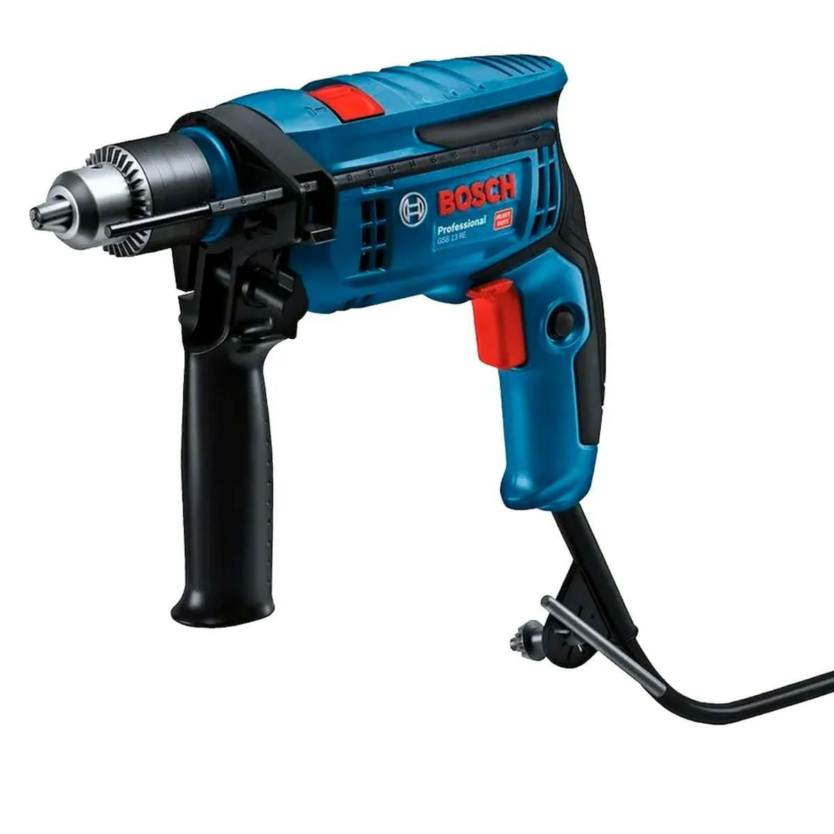 Furadeira Eletrico 13mm 1/2 GSB 13 RE Impacto 750W Com Maleta Bosch