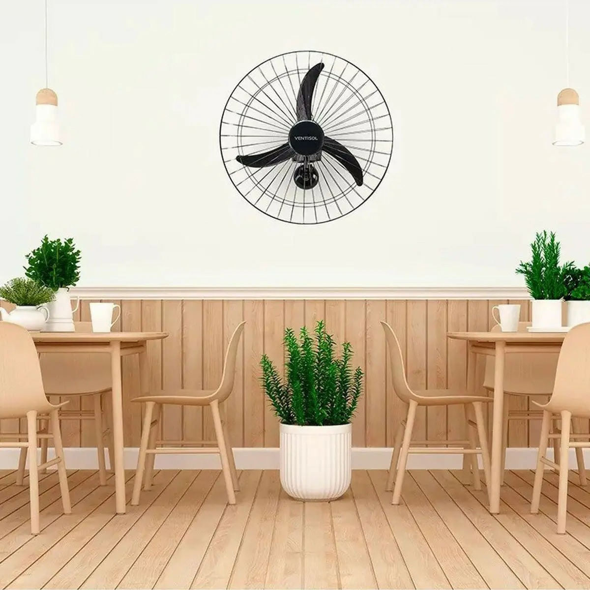 Ventilador Parede 60cm New Premium Preto Ventisol