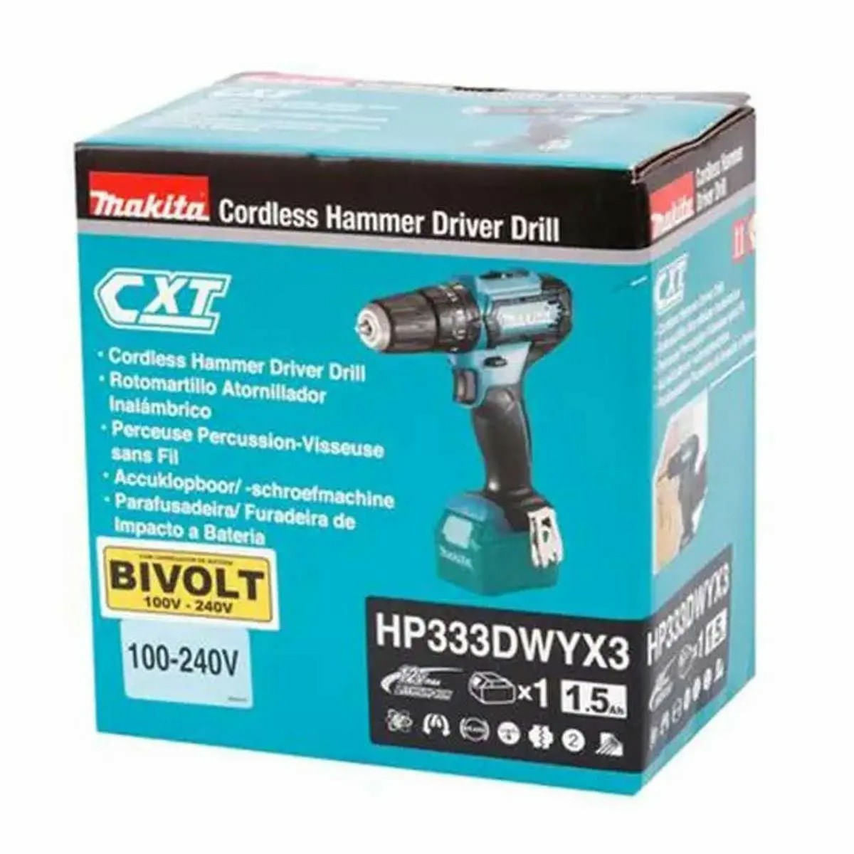 Parafusadeira/Furadeira de Impacto a Bateria 12,0V 10mm Makita
