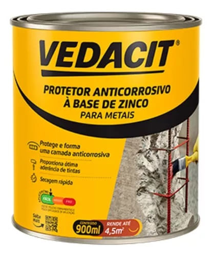 Anti Ferrugem 900ML Armatec ZN VEDACIT 140054 EP06