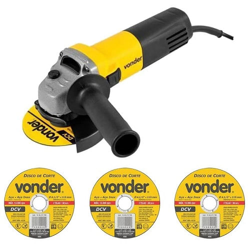Esmerilhadeira Angular Vonder EAV650 650W Com 3 Disco