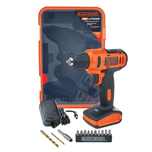Paraf/furad Bateria 12,0V 3/8 10MM C/13PC BLACK&DECKER