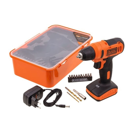Paraf/furad Bateria 12,0V 3/8 10MM C/13PC BLACK&DECKER