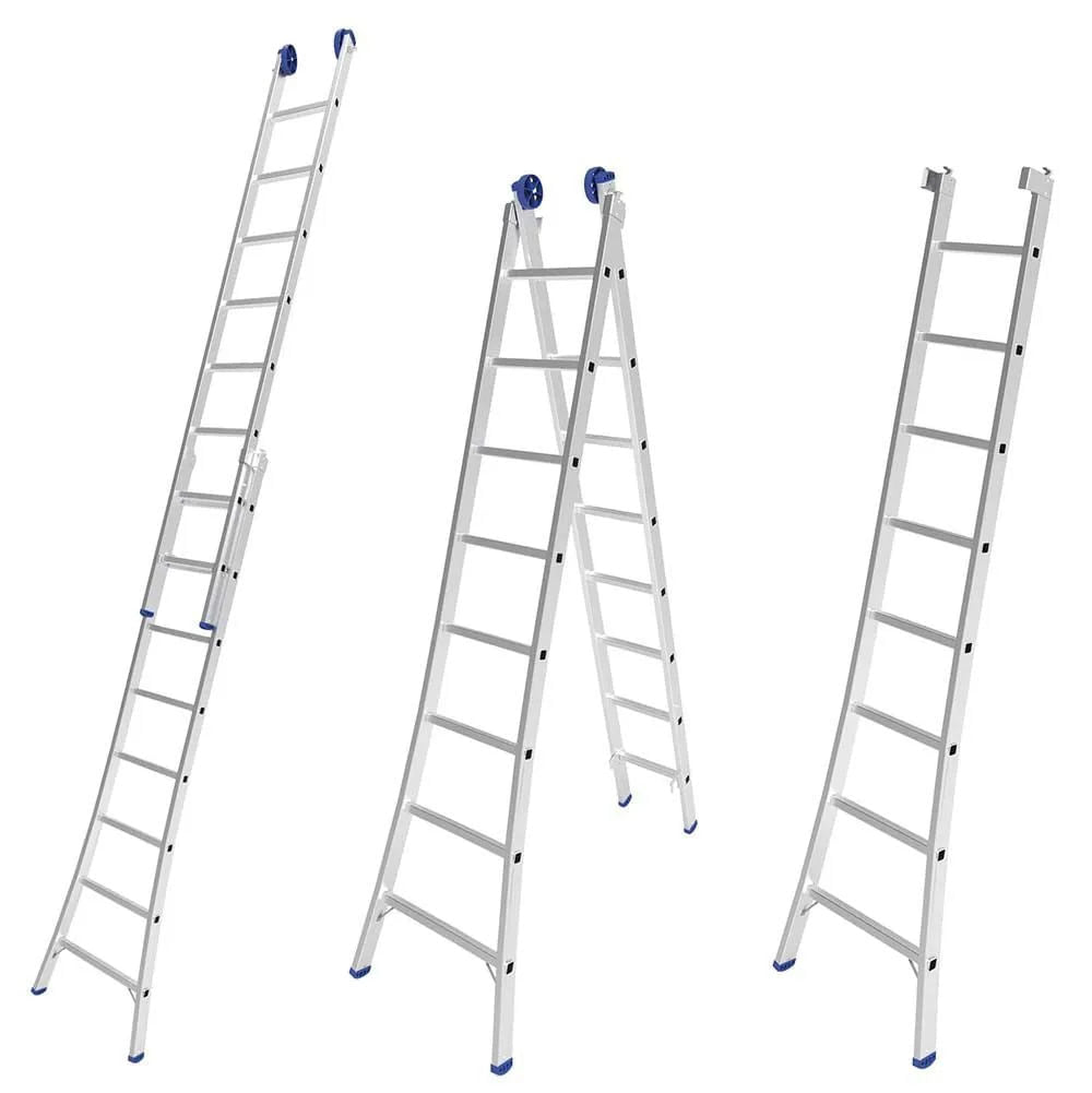 Escada Aluminio Extra Dupla 16D 2,46X4,21 2X8 Mor