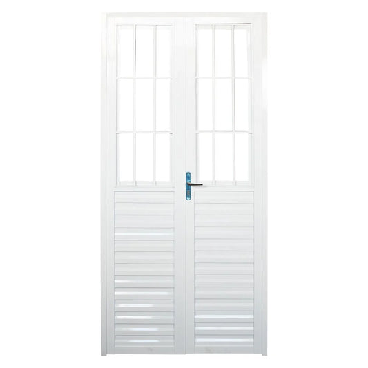 PORTA ALUM GIRO DUP POST HOM BC VD L L1,00XA2,10M
