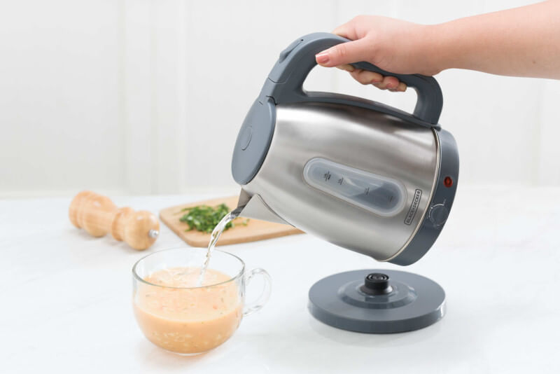 Chaleira Elétrica Blackdecker 1,8L Goumand Gris Inox 1850W