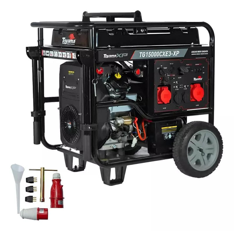 Gerador á Energia Gasolina 17,00KVA PE Trifásico 380V TOYAMA