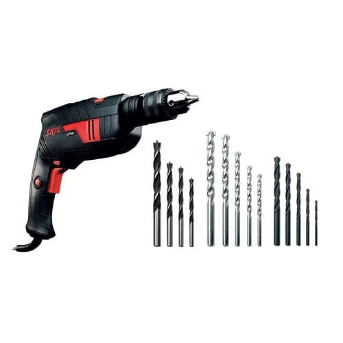 Furadeira Impacto 1/2" + 14 Brocas 570w Skil 6555