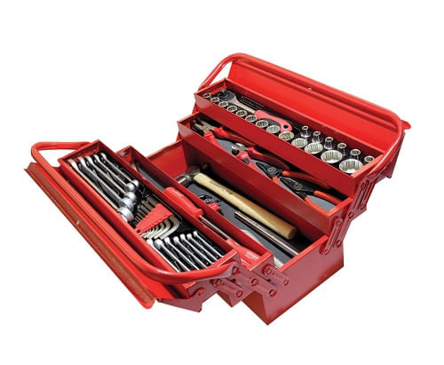 Caxia Ferramentas 5 Gavetas Sanfona Gedore RED