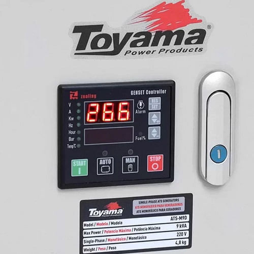 Painel ATS Monofásico-M9D 220v para TDG8500SLE-XP Toyama