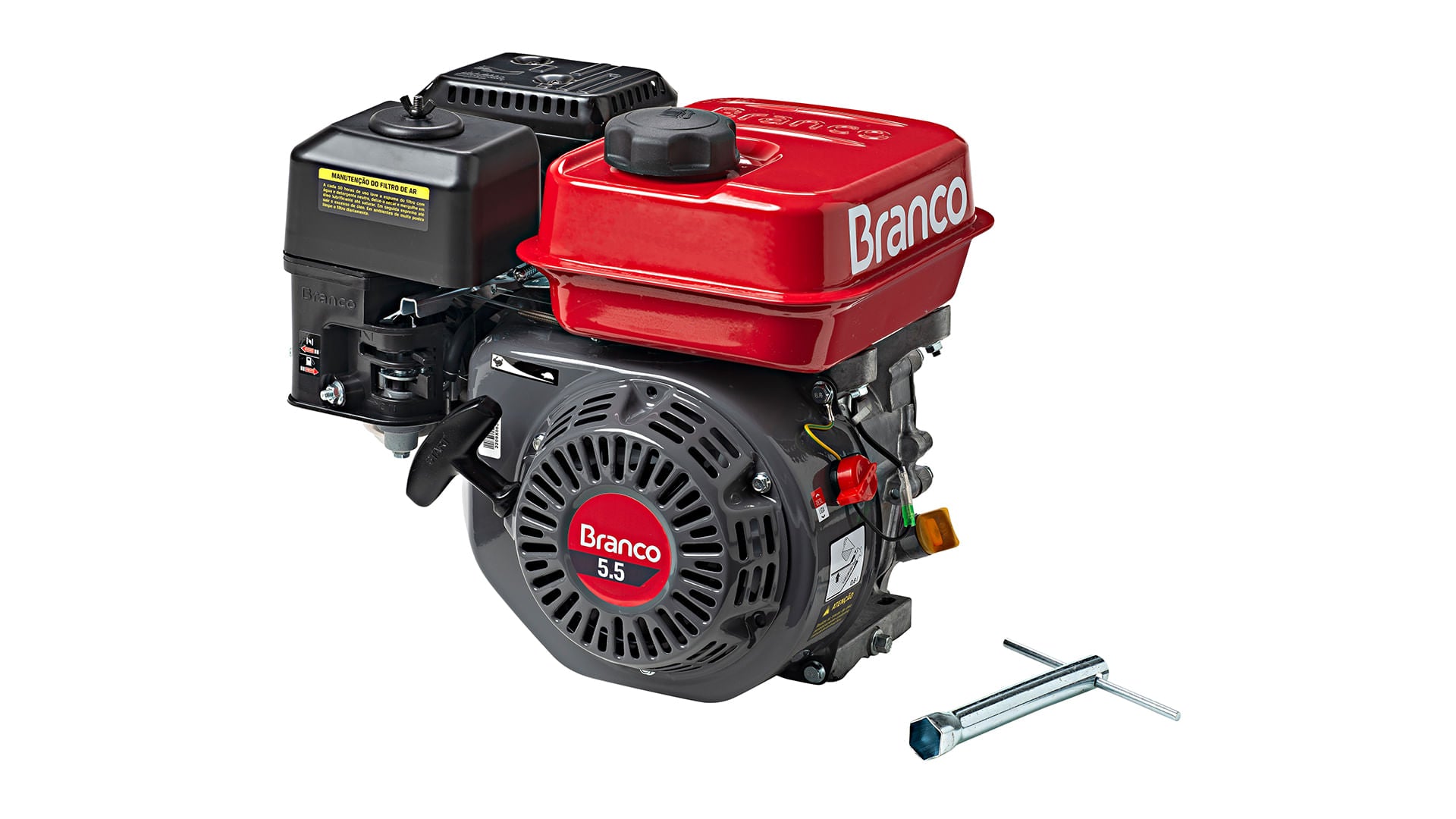 Motor a Gasolina 5,5CV B4T Manual Branco