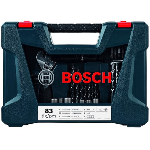 Jogo de Bits e Brocas Titântio com 83 Pcs V-LINE 2607017403 BOSCH