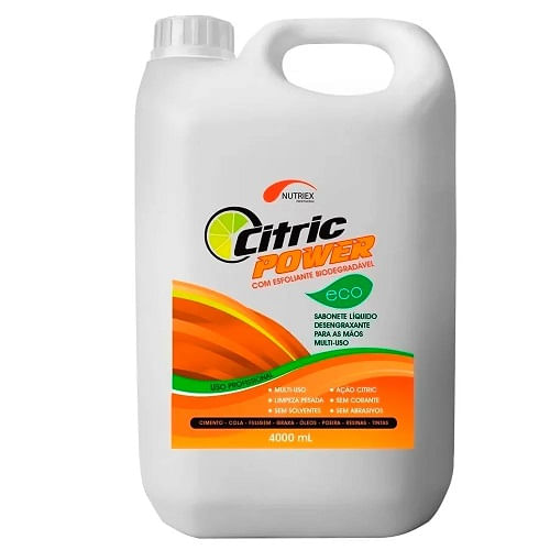 Sabonete Líquido Nutriex 4000ML Com/Esfoliante Cit Pow Eco