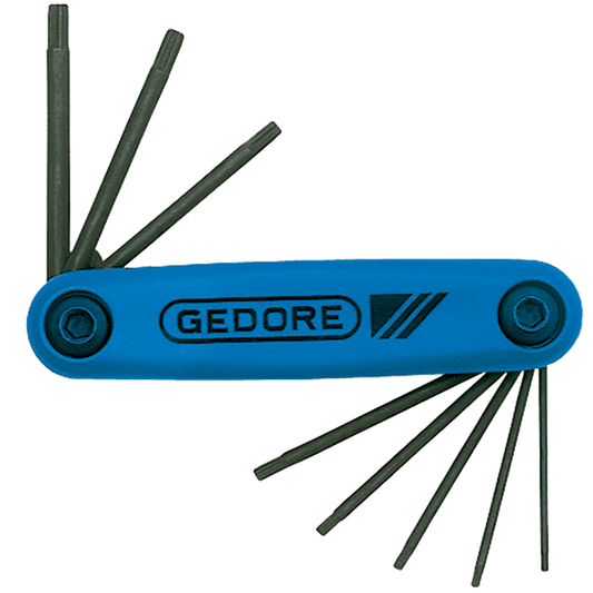 Jogo de Chave Torx Gedore L 43 Tx 08 Scl 80 9-40 Cur