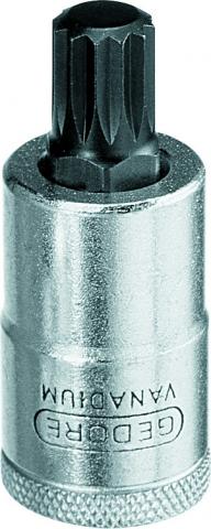 Chave Soquete Multidentada 1/2" 8mm Gedore