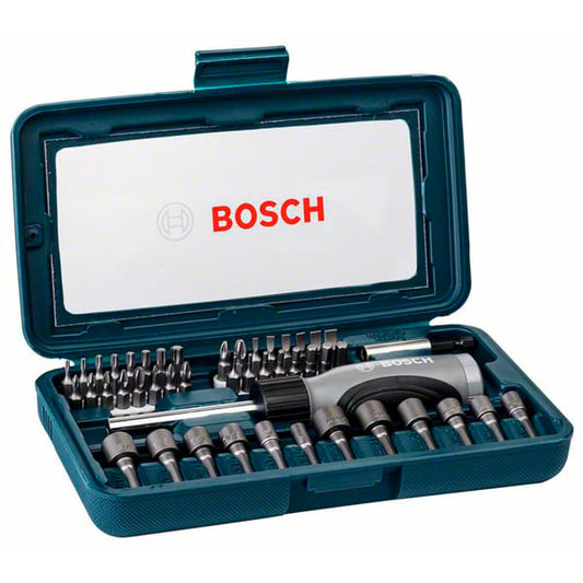 Jogo de Bits e Soquetes Com 46 Peças Bosch