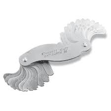 Pente Rosca Duplado 0,25-6,0mm 60LAM Starrett