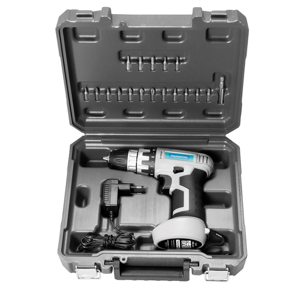 Parafusadeira Tramontina Bateria 7,2V 20 Peças
