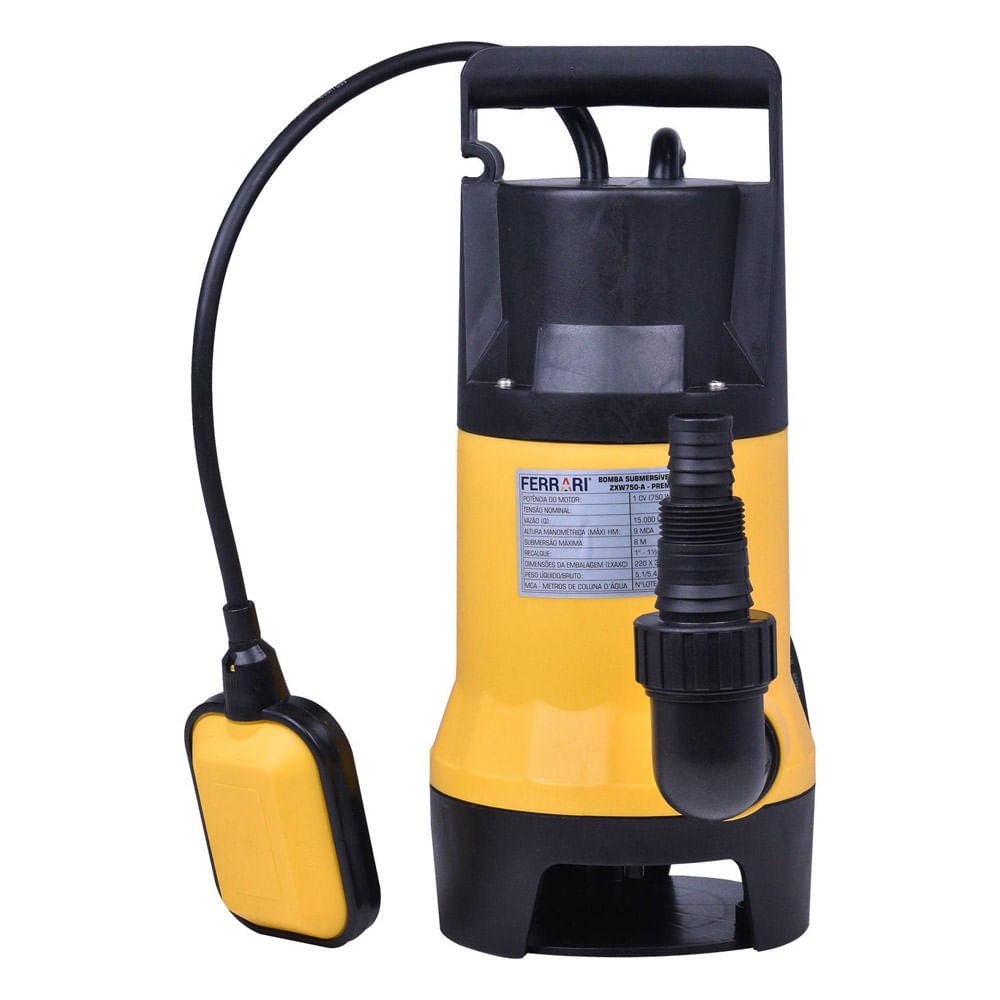 Bomba d'água Submersível 1,00CV ZXW750-A Caracol