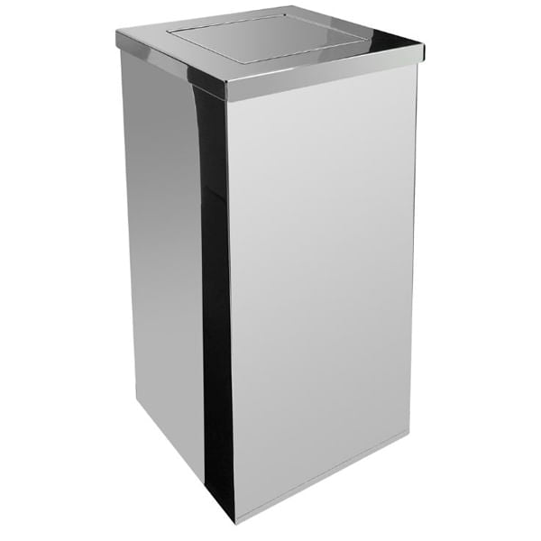 Lixeira Jsn Newtur 60L Quadrada Com Tampa Vai-Vem Vde