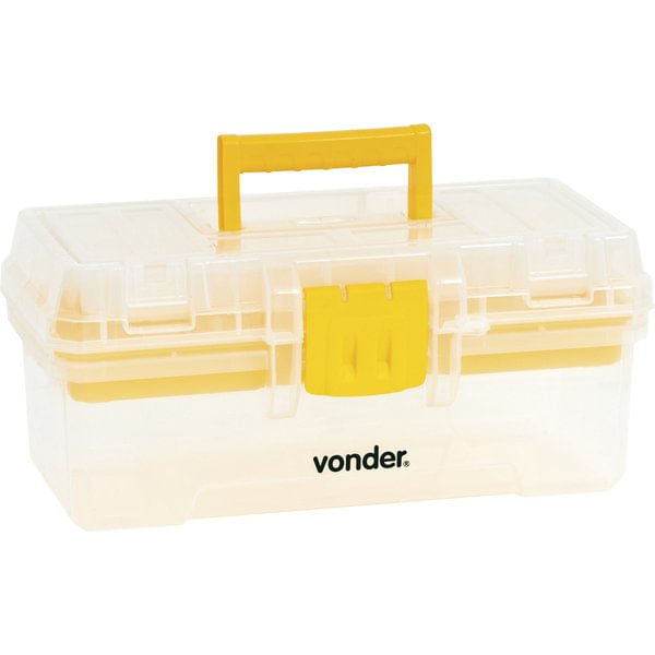 Caixa Plástica Vonder para Ferramentas Com 1 Bandeja