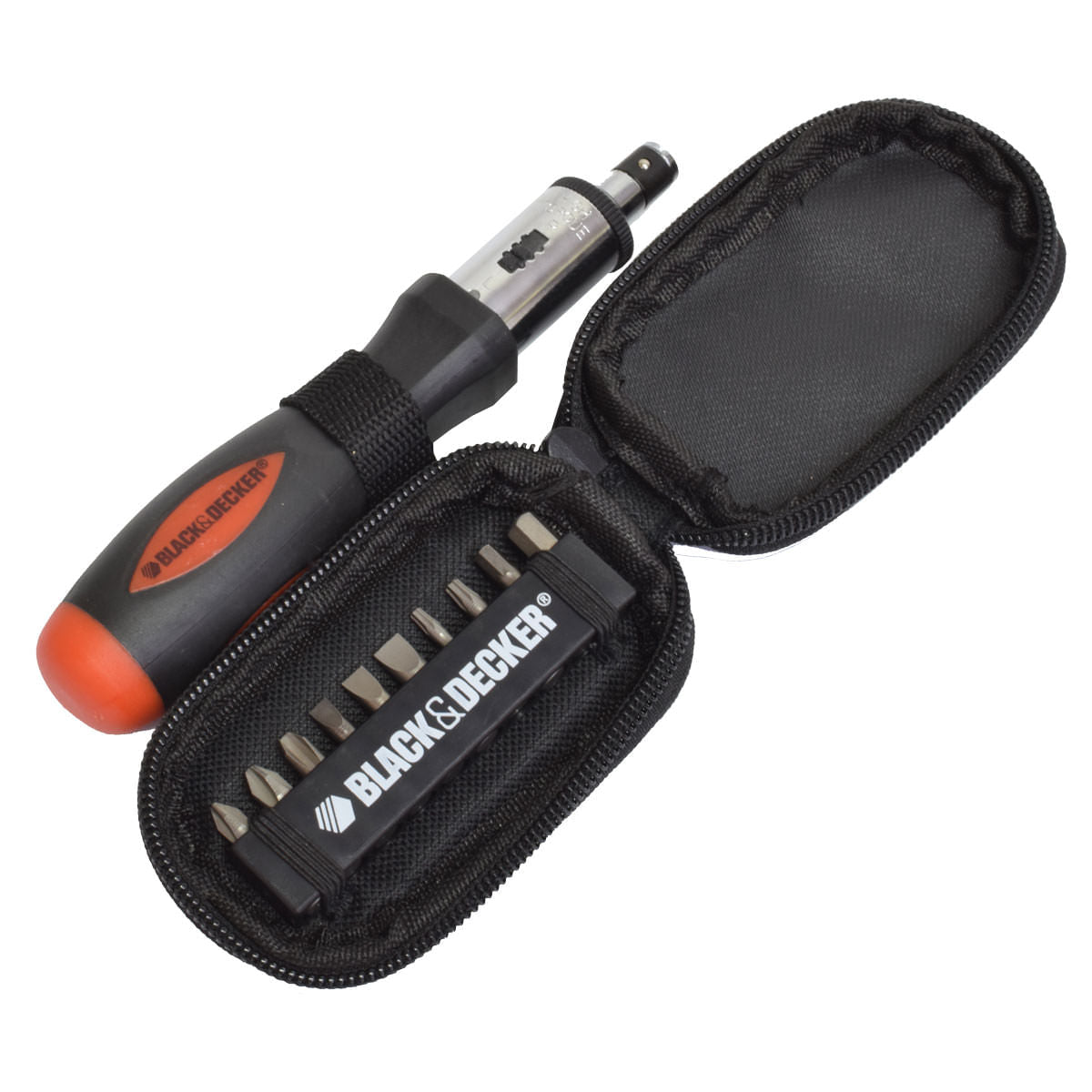 Jogo de Chave Catraca e Acessórios Black&Decker 11 Peças