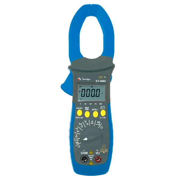 Alicate Amperímetro Digital True Rms 600v Et-3880 Minipa