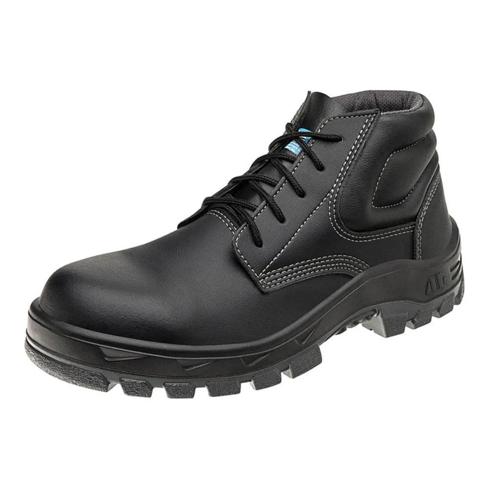 Bota Microfibra Bico Composity com Cadarço PU N40 Preto ca34540 MARLUVAS