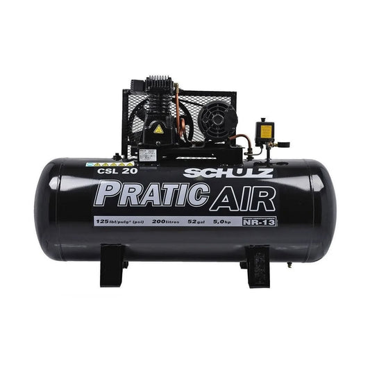 Compressor de Ar CSL-20/200 Pratic Air Trifasico 380v Schulz