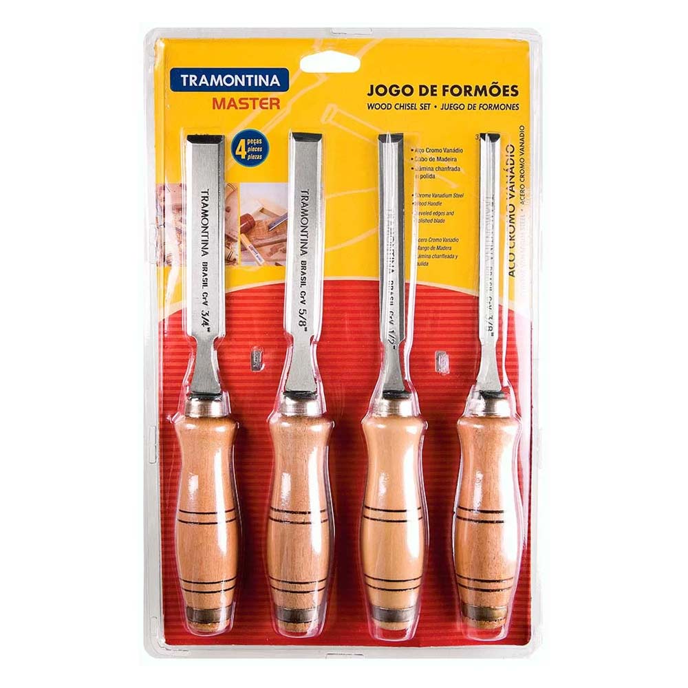 Formão Jogo 4pcs Tramontina