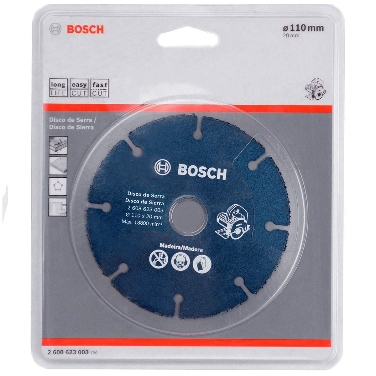 Disco Serra Marmore Madeira 110mm Bosch