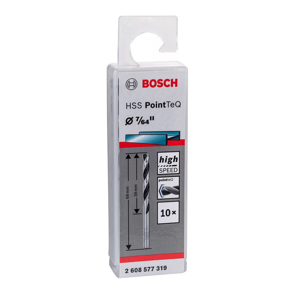Broca Aço Rápido P 007 7/64" Pointteq 2608577319 BOSCH