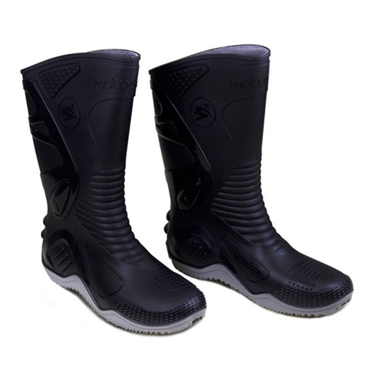 Bota Pvc Preta Com Solado Cinza 29cm N°39 Motosaf