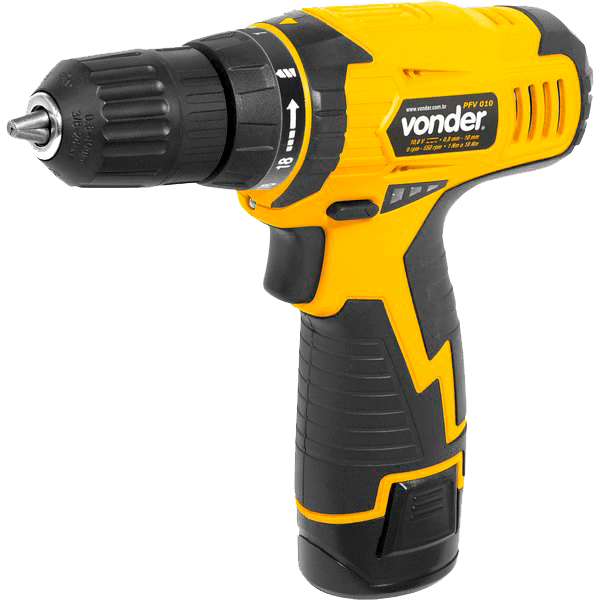 Parafusadeira/Furadeira Vonder PFV010 3/8" 10,8V Bivolt + Maleta
