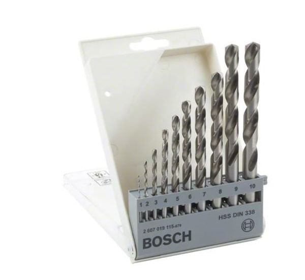 Broca Jogo Com 10 Pecas Ar 1,0-10,0mm Bosch